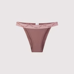 Bikini deportivo con elástico personalizado color Chocolate | Ropa intima mujer