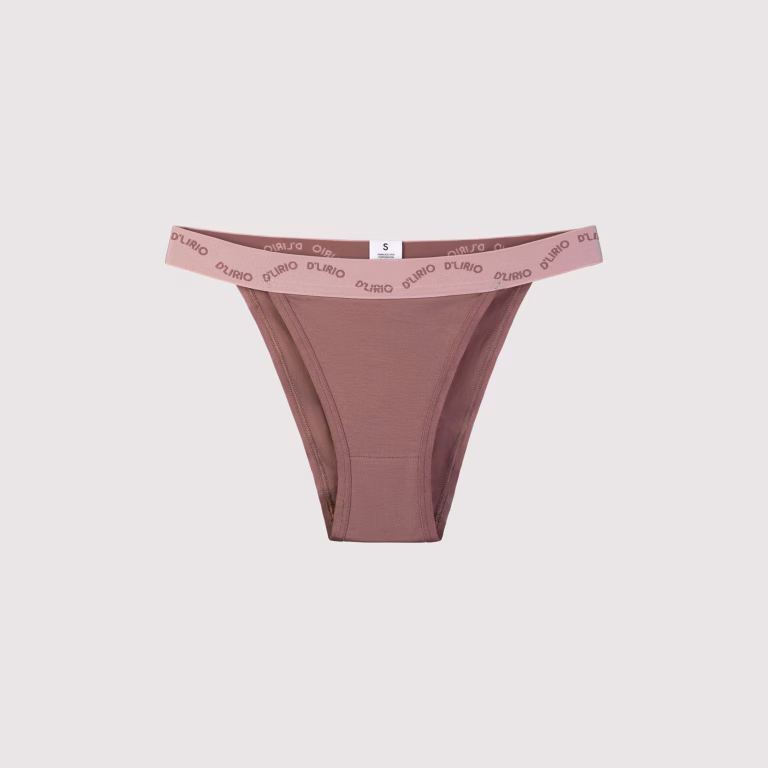 Bikini deportivo con elástico personalizado color Chocolate | Ropa intima mujer