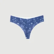 Semi Hilo con microfibra sublimada color Azul Royal | Colección 2025, Dama, Hilo, Interiores para dama Dlirio Perú